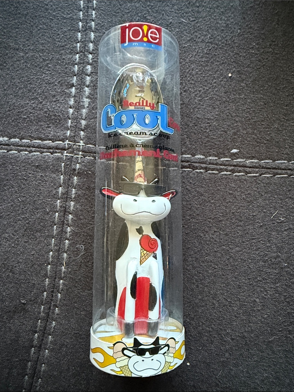 🆕 Jole White Cow Ice Cream Scoop - Fun Novelty Kitchen Tool 🆕